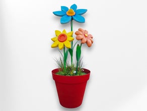 XXL Blumentopf 3er Arrangement ∗ No.10
