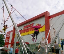 4er Bungee Trampolin Anlage SKYLINE JUMPER inkl. 2x Betreuung, Lieferung, Auf-und Abbau