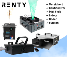 Nebelmaschine & Spezialeffekte (ab € 9): Bodennebel, Hazer, Vertikal, Funken, Schnee ✓ inkl. Fluid ✓ Top-Effekte!
