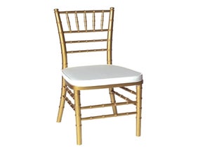 Stuhl Gold Chiavari Hochzeit inkl. Sitzkissen