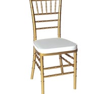 Stuhl Gold Chiavari Hochzeit inkl. Sitzkissen