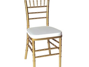 Stuhl Gold Chiavari Hochzeit inkl. Sitzkissen