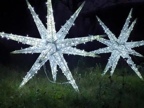 Leuchtende 3D Sterne - LED Sterne - Licht Dekoration - beleuchtete Deko