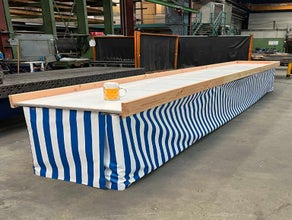 Bierkrugschieben 🍺 Maßkrugschieben - 6m Super Slide Bahn