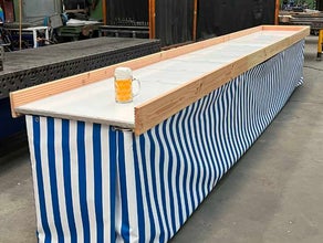 Bierkrugschieben 🍺 Maßkrugschieben - 6m Super Slide Bahn
