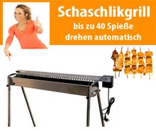 Schaschlik Grill - bis zu 40 Spieße drehen voll automatisch