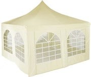 Leichtes Pagodenzelt 4m x 4m mit Seitenteilen