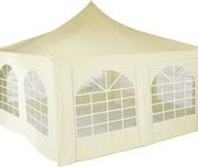 Leichtes Pagodenzelt 4m x 4m mit Seitenteilen