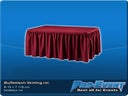 Buffettisch Skirting rot