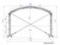 Prolyte Arc Roof 6x4m Rundbogendach inklusive Dachplane - Galerie - Bild 2