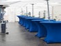 Stehtisch / 4 Fußsystem klappbar Ø 80cm, weiß JOHN - Galerie - Bild 2