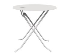 Stehtisch | Metall | Weiß | 70cm Durchmesser