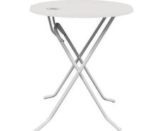 Stehtisch | Metall | Weiß | 70cm Durchmesser