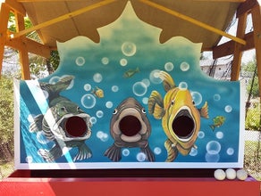 Wurf Spiele - Fisch- Maulwerfen, Kinderspiele, Maritime Spiele