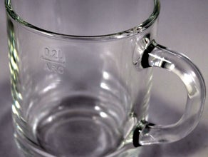 Gläser 0,2l für Weihnachtsmarkt im Eichstrich