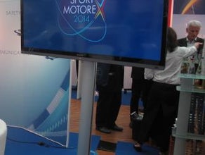 70" Zoll TV, Großleindwand, Public Viewing, 70" Zoll LED TV Messe TV Schulung Beamer