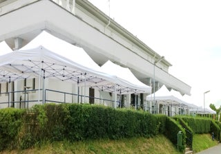 Partyzelt / Pavillon / Zelt / Klappzelt 6m x 3m TOM wei -  www.mietedeinezelte.de