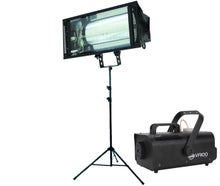 Lichtset H Stroboskop Lichtanlage Lichttechnik Licht Partybeleuchtung Scheinwerfer Nebelmaschine