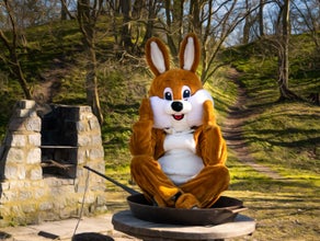 Osterhase braun - Maskottchen Hase, Osterhasenkostüm, Hasenkostüm