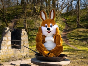 Osterhase braun - Maskottchen Hase, Osterhasenkostüm, Hasenkostüm