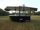 Ausschankwagen 8-eckig, an 4 Seiten zu öffnen, mit Durchlaufkühler und Spülbecken