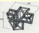 Alu Traverse-3 Pkt Ultratruss Trio AC 45,4- Weg Ecke