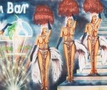 Maxim Bar Kulisse, Tänzerinnen, Frankreich, Paris, Moulin Rouge