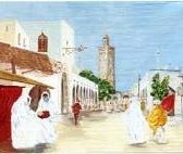 Marrakesch Kulisse, Orient,