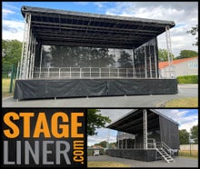 Mobile Bühne / Trailerbühne Stagemobil XXL, Spielfläche 61qm, 10x6m