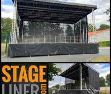Mobile Bühne / Trailerbühne Stagemobil XXL, Spielfläche 61qm, 10x6m