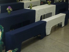 Bierzeltgarnituren mit Hussen (9 Stück vorhanden) Preis pro Garnitur-nur Selbstabholung aus Detmold -