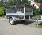 PKW-Anhänger mit Gitteraufsatz 750 kg; ideal für Gartenabfälle & Grüngut; Mit Führerschein B fahrbar!