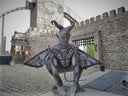 Halloween Grusel Animation - Lebende Statue - Gargoyle Statue