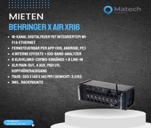 Behringer X Air XR16 mieten