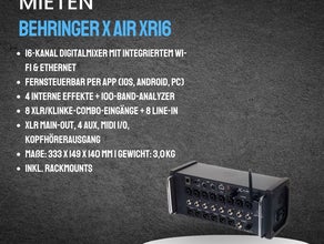 Behringer X Air XR16 mieten