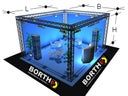 Traversensystem: 10 m x 10 m, Höhe 5 m