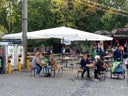 Ampelschirm 5 Meter – Marktschirm, Terrassenschirm, Gartenparasol, Sonnenschutz aus Aluminium - Galerie - Bild 1