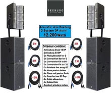 große Aktiv PA Anlage / Beschallungssystem - Musikanlage (Line Array) für Ihre Veranstaltung bis 1000 Personen