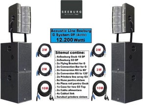 große Aktiv PA Anlage / Beschallungssystem - Musikanlage (Line Array) für Ihre Veranstaltung bis 1000 Personen