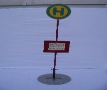 Bushalteschild, Bushalte, Haltestelle, Bushaltestelle, Bus, Straße, Verkehrsschild