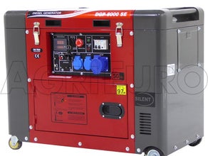 Silent Stromerzeuger 8KVA - einphasig - Diesel