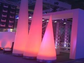 Aircone mit Spitztüte 5m weiß