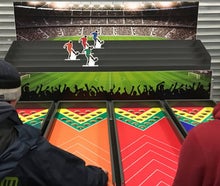 Fußballderby / Fußballrennen / Kirmesspiel mit Fussballern mieten