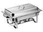 Speisenwärmer 4x Chafing Dish Wärmebehälter Speisewärmer Edelstahl Büffetbehälter Büffet Präsentation - Galerie - Bild 2
