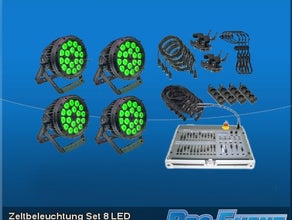 Zeltbeleuchtung Set 8 LED (je 4 Stück)