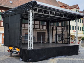 Mobile Bühne 24m² - Multistage für Stadtfest, Events, Festivals & Konzert