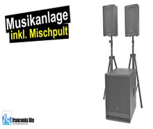 Beschallungsanlage - Tontechnik für Hochzeit, Polterabend und Party - PA System mieten