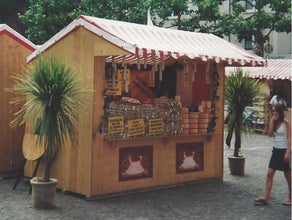 Verkaufshütte, Weihnachtsmarktbude, Bude, Hütte, Stand, Verkaufsstand, Weihnachtsmarkt