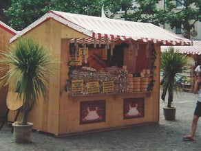 Verkaufshütte, Weihnachtsmarktbude, Bude, Hütte, Stand, Verkaufsstand, Weihnachtsmarkt