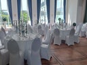 Runder Tisch, Hochzeitstisch, Bankett-Tisch 180 cm – stapelbar, klappbar